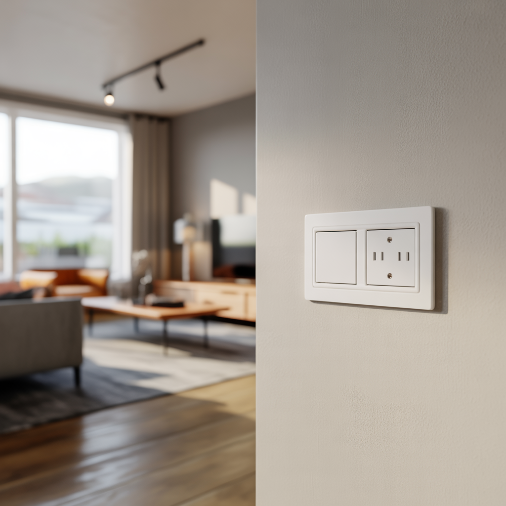 1.Sa valjer du estetiskt tilltalande strombrytare och uttag